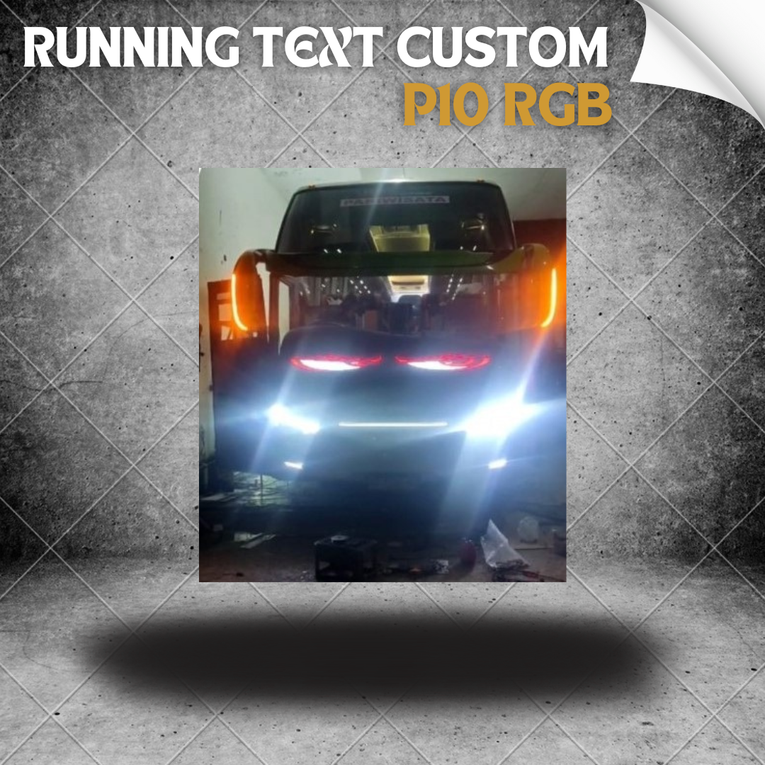 RUNNING TEXT CUSTOM RGB